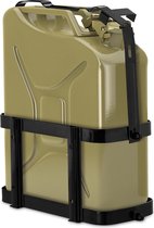 Relaxdays jerrycan houder - metalen jerrycanhouder - voor 20 liter + 10 liter - auto