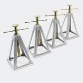 Aluminium jacks steunen voor caravans en trailers 4 stuks 900kg/stuk