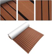 240 × 60 cm EVA Foam Teak Sheet Boat Yacht Kunststof Teak Decking Brown