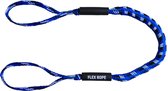 Flex Rope Bootuitrusting - Blauw Mix - Boottouw Aanmeerlijn Afmeermateriaal Flexrope Landvast met oog