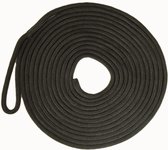 Landvast - Double braided Polyester - 10 mm x 6 mtr Zwart