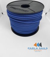 5 meter 6mm Blauw- Koord elastiek-Elastisch touw-Elastiek-Spanrubber-Bootzeil-Dekzeil elastiek-Dekzeil.