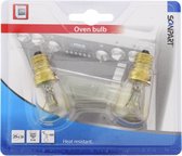 ovenlamp E14 25W 300� buis 190Lm 2-pack