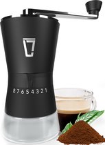 Leonomics Premium Koffiemolen Handmatig - Bonenmaler voor Koffiebonen met Verstelbare Maalstanden