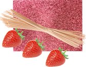 Suikerspinsuiker Suikerspin suiker roze 5 kilo met 300 stokjes