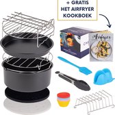 Heteluchtfriteuse accesoires bakset inclusief "het airfryer kookboek" XL set - dagdeals - vanaf ø20 cm