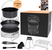 Ocina - 13-delige set - Accesoire voor heteluchtfriteuse – Airfryer accesoires - Incl. kookboek - Geschikt voor Airfryer