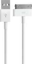 Mobiparts 30-pins naar USB kabel / wit - 1 meter