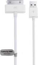 2 stuks 1 m oplaadkabel. Laadkabels met Dock stekker Past ook op Apple iPhone 3G, 3Gs, iPhone 4, 4s, iPad 1, iPad 2, iPad 3, iPod Classic, iPod Video, iPod Mini, iPod Nano 1, 2, 3, 4, 5, 6, iPod Touch 1, 2, 3, 4