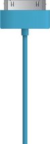 Sinji 30-Pin Oplaad en Data kabel - 5V / 2A - Snellaad kabel - Flexibele Sterke Kabel - Oplaadsnoer Telefoon - Apple iPhone 1/2/3/4 - iPad 1/2/3 - iPod Touch - Blauw - 2 Meter