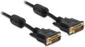 Goobay DVI-D Dual Link monitor kabel - verguld / zwart - 2 meter