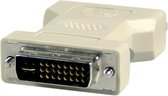 DELTACO DVI-20, DVI 29 pins adapter, DVI male naar DVI male, Grijs