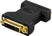 DELTACO DVI-22,  DVI adapter Dual Link, Zwart