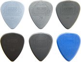 Dunlop Max-Grip Nylon Standaard Plectrum SET 0.60mm-1.50mm 6-pack