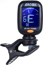 Clip-on tuner AT-101 - stemapparaatje  voor Gitaar - Bas - Viool - Ukelele - Chromatisch