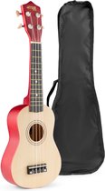 Ukelele set - MAX UKEY - 21 inch Ukulele van hout - Kindergitaar en gitaar voor volwassenen - incl. Ukelele tas, plectrums en stemapparaat - Naturel