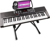 Keyboard piano - MAX KB4 keyboard muziekinstrument met standaard en koptelefoon