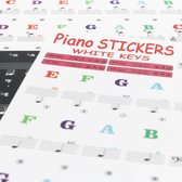 Fazley KeyNote Sheet 88 muzieknoten-stickers voor piano en keyboard