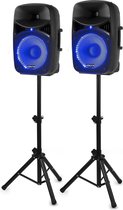 Geluidsinstallatie - Vonyx VPS122 actieve 800W Bluetooth geluidsinstallatie met mp3 speler