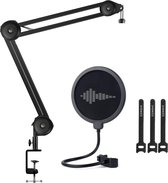 Sensic SA 10 Microfoon Arm met Popfilter - Microfoon Statief - Boom Arm - Standaard - Extra lang