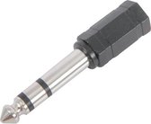 Verloop: 6.3mm stereo jackplug - 3.5mm stereo jackplug