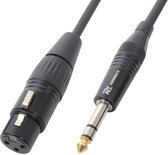 Kabel XLR Female - 6.3mm Stereo jack 1.5m