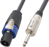 Speakerkabel: Jack 6.3mm - Speakon NL2 - 10m