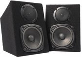 Monitor speakers - Fenton DMS40 DJ speakers 200W - Set van 2 stuks - Zwart
