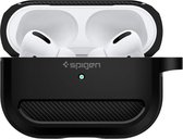 Spigen Rugged Armor Case voor Apple AirPods Pro - Zwart