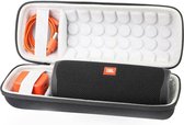 Lovnix JBL Flip 6 Hoes -  Flip 4/5/6 Case - Beschermhoes voor de JBL Flip Speaker - Extra Ruimte voor de Adapter - Wit