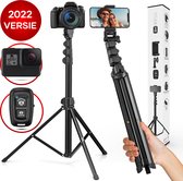 Studio ME - Selfie stick - Telefoonhouder  - afstandsbediening - Statief - 170cm - Tripod voor Smartphone - GoPro hero – Camera statief - gopro accessoires - action camera - Cadeau heren - Vakantie