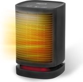 LifeGoods Elektrische Kachel - Ventilatorkachel - 3 Standen - LED Indicatie - 950W - Roterend - Zwart