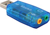 Externe USB (3D) Geluidskaart Adapter - Sound Card - Audio Kaart Dongle - USB 5.1 geluidskaart