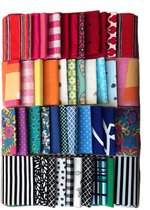 Scrappy Jelly Roll, stofstrips patchwork en quilten 6,5 cm. Patchwork pakket 40 strips