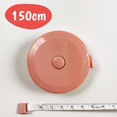 Happy Happenings® -  Rolmaat - Meetlint Lichaam - Lintmeter - Rolmeter - Klussen - Hobby en Knutselen - Sport Lint - Meet Rol - Omtrekmeter - Uitrol Meter - Kleding Meetband - Uitrolbaar - 1.5 Meter - Roze