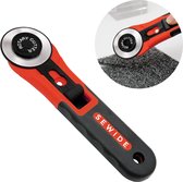 Sewide Rotary Cutter Rood – Rolmes – Rolmes Voor Stof – Stof Snijder Roller – Stofschaar – Snijmes – Rolmes stof – Naaien – Naaiset – Met veiligheidssluiting – Rolmessen – Comfort – Rolmes 45 mm