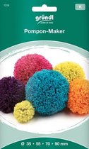 1318 Pompom maker Set 35mm, 55mm, 70mm, 90mm