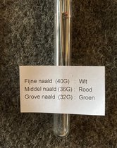 Naaldvilten, 9 naaldenset (3 x Grof, Middel en Fijn driehoek)