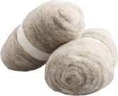 Gekaarde Wol - Wolvilt -  2x100 gr -Natural