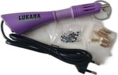 Lukana® Hotfix Applicator -Paars - Inclusief Zakje DMC Steentjes - 7 Opzetstukken en Houder
