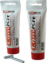 Olba Hobbylijm - Lijmkit - Transparant - set van 2x 80 ml