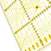 Prym Omnigrid Liniaal 15 x 60 cm ideaal voor snijden van lange stukken stof Quilt liniaal
