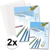 50 vellen A4 overtrekpapier / transparant tekenpapier - 80 grams