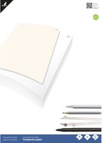 A3 overtrekpapier / transparant tekenpapier - 25 vellen - 80 grams - Hobby/kantoor artikelen