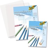 Transparant papier overtrekpapier Folia A4 blok á 25vel