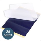 Trizzle 25 Stuks Transferpapier – Tattoo Transferpaper – Carbon Stencil papier – Grafiet A4 Overtrekpapier voor Hobby – Carbonpapier