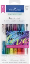 Faber Castell -  Iridecents Gelatos - 15stuks