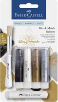 Gelatos aquarelkrijt Faber-Castell 4 kleuren Masquerade