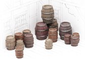 Wooden Barrels Set 4 - Mixed Sizes - 15x - TTA601092