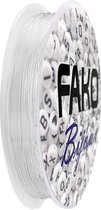 Fako Bijoux® - Elastisch Nylon Draad - Sieraden Maken - 0.8mm - 8 Meter - Transparant